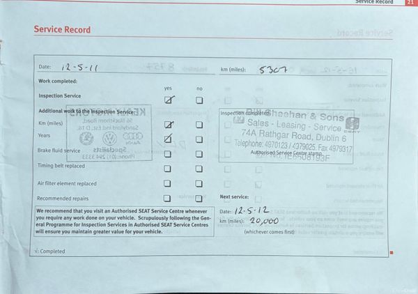 2009 SEAT Ibiza 1.2 Costa Nct 10/26 384092947