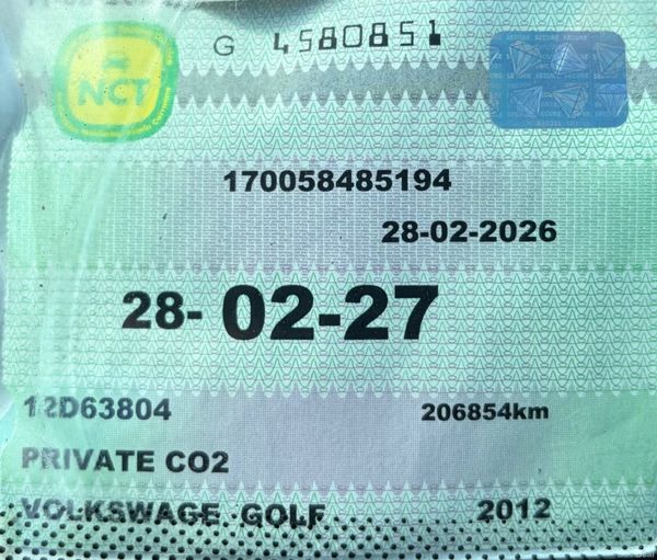 2012 VW Golf 1.4 TSI Automatic Nct 02/27 Tax 02/27 384378047