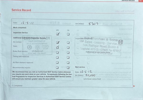 2009 SEAT Ibiza 1.2 Costa Nct 10/26 384379425