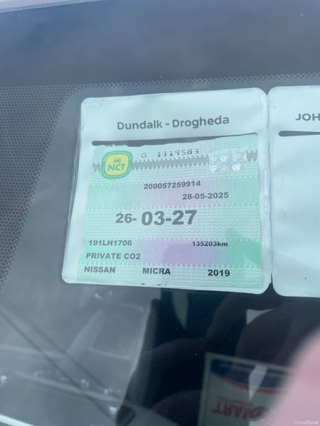 191 Nissan Micra 1.0T SV..NCT 03/27..46EU Per Week 384569653