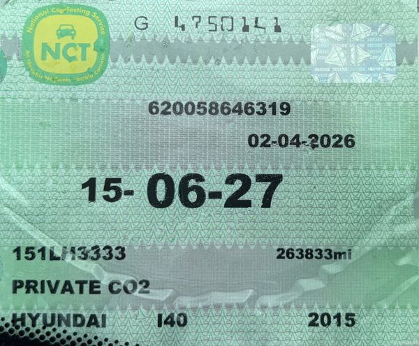 2015 Hyundai i40 1.7 CRDI EST Nct 06/27 Tax 10/26 384595259