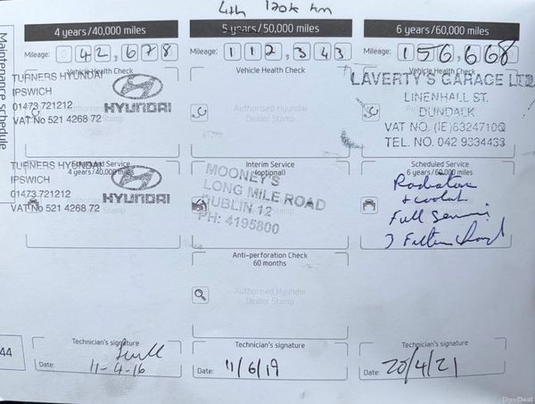 2015 Hyundai i40 1.7 CRDI EST Nct 06/27 Tax 10/26 384595261