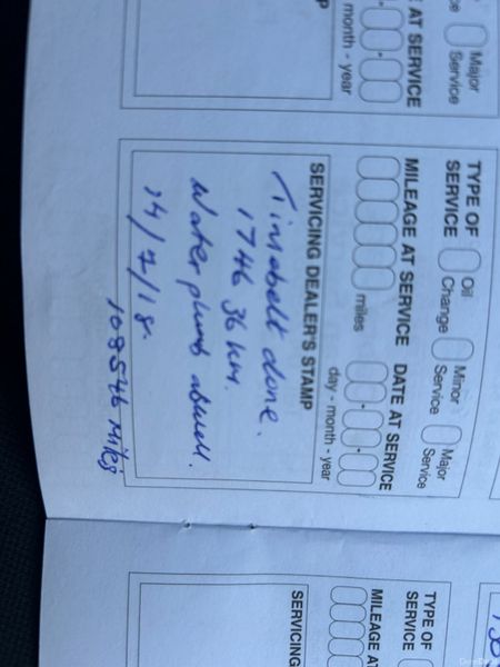 Nissan Qashqai 2010 TIMING BELT/WATER PUMP DONE 384513843