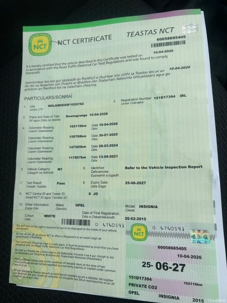 Opel Insignia 2015(NCT 06/27. TAX 09/26) 384690341