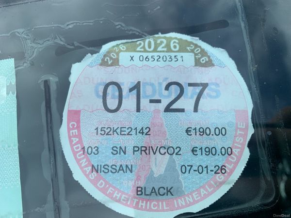 Nissan Qashqai N-tec Nct /1/27 Tax 01/27 384722045