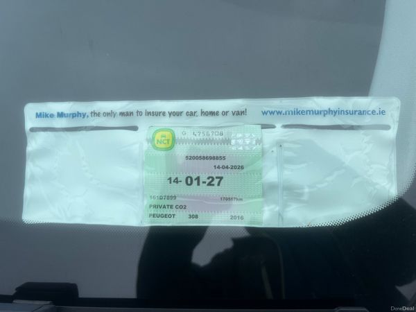 Peugeot 308 2016 NCT 01/27 READY TO GO 384951979