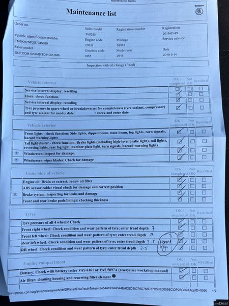 2016 Skoda Superb 2.0 TDI Ambition Nct 05/27 384968537