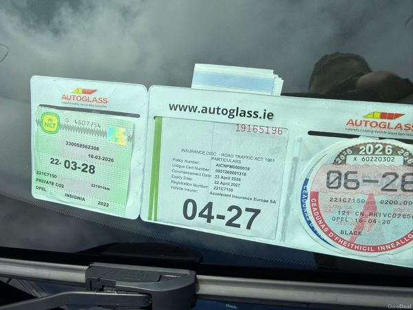 2022 Opel Insignia SC 1.5 Diesel Nct & Tax 385323577