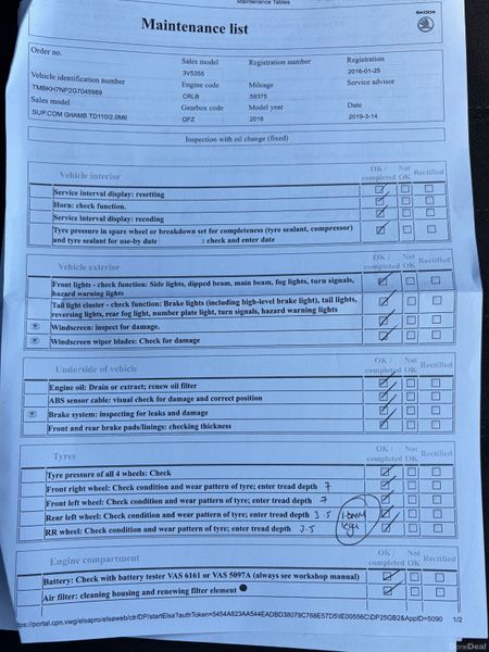 2016 Skoda Superb 2.0 TDI Ambition Nct 05/27 385473499