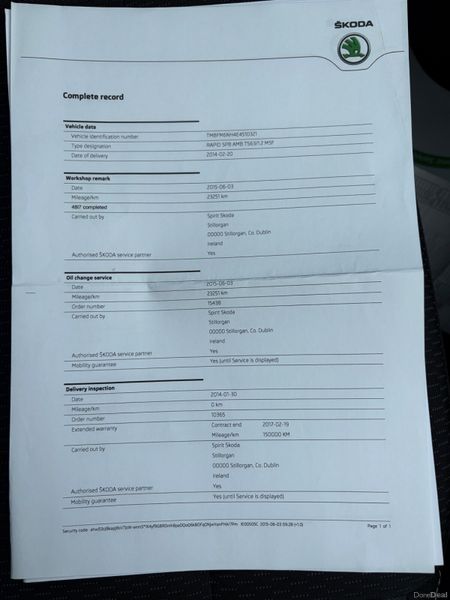 2014 Skoda Rapid 1.2 TSI Ambition Nct 02/27 385679793