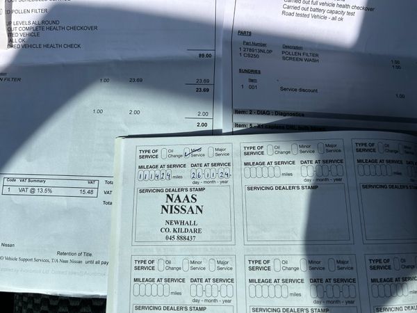 2018 NISSAN LEAF SERVICE HISTORY NCT MARCH 2028 385630971