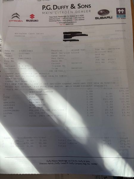 2015 Citroen C3 1.2 VTI VTR+ Nct 01/27 Tax 07/26 386129675