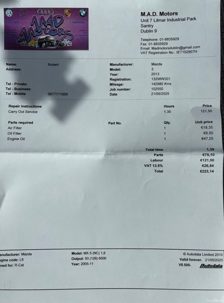 2013 Mazda 3 Executive 1.6D Nct 12/26 Tax 05/26 386746793