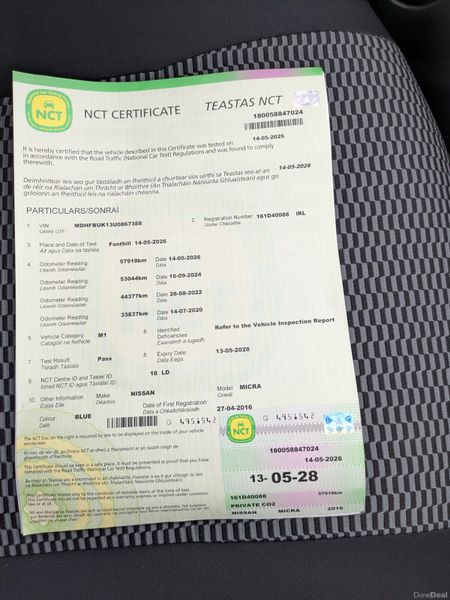 Nissan Micra/ LOW KMS / NEW NCT 05/28/ &TAX 01/27 387748551