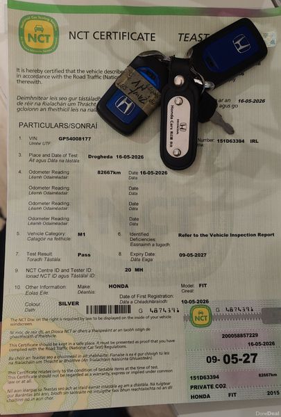 2015 Honda Fit 1.5 Petrol Hybrid- Lowest Milage 387701109