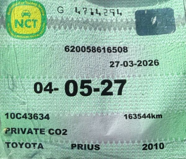 2010 Toyota Prius 1.5 VVT-i Hybrid Auto Nct 05/27 388089507