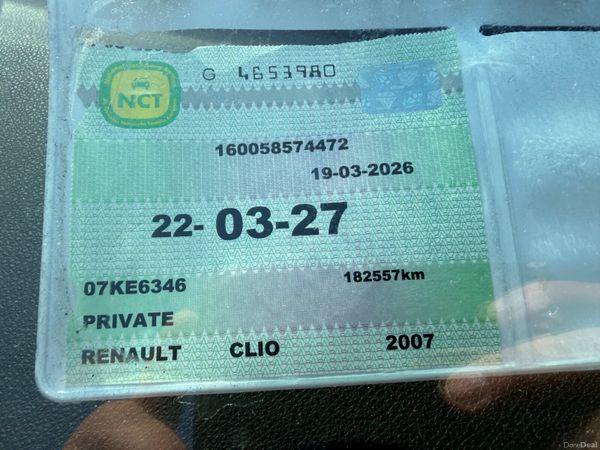 Renault Clio 2007 nct bargain 391111475
