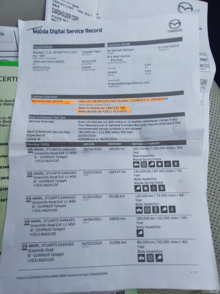 Mazda 6 2.2D 4DR 150ps PLATINUM SL, NEW NCT 391351831