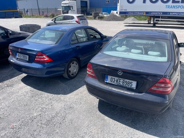 2 CARS (2005 and 2003 Mercedes C180 392527919