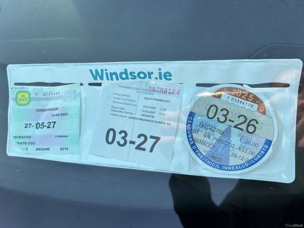 Renault Megane 2019 NCT 05/27 392696227