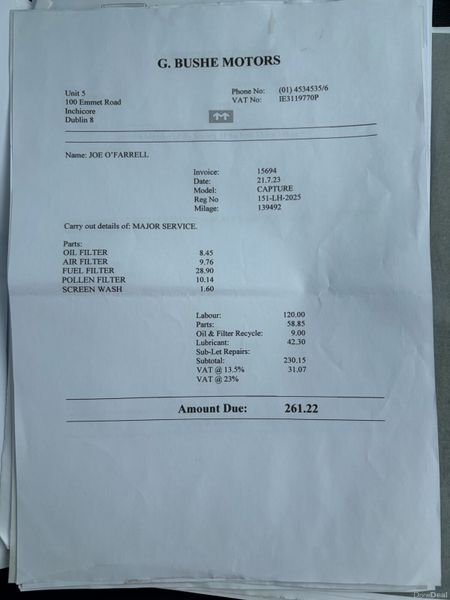 2015 Renault Captur 1.5 DCI Signature Nct 08/27 393672249