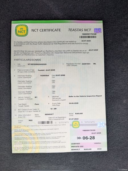 Renault Kadjar Equlibre 2022 NEW NCT 06/28 394094999