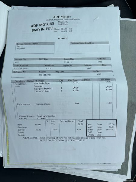 2015 Renault Captur 1.5 DCI Signature Nct 08/27 394699123