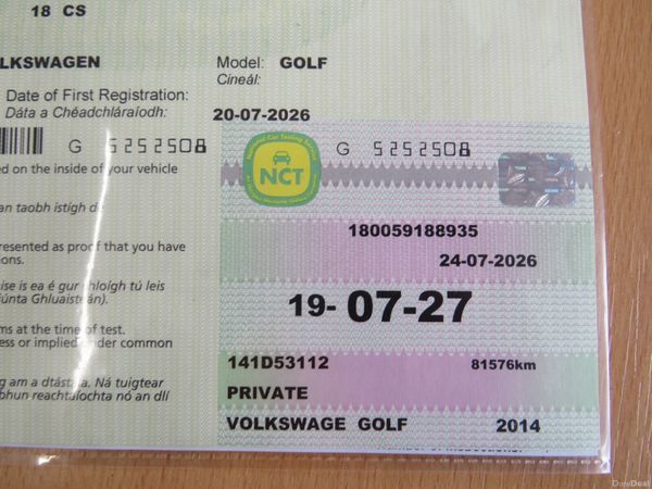 2014 VW GOLF 5DR TSI IN WHITE 82KMH 394735031