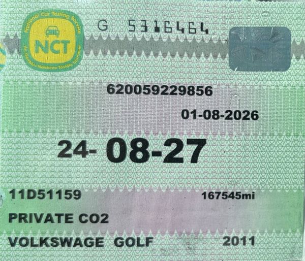 2011 Volkswagen Golf 1.2 TSI Nct 08/27 394962663