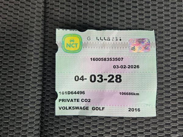 Volkswagen Golf 2016 Auto New Nct 03/28 395191219