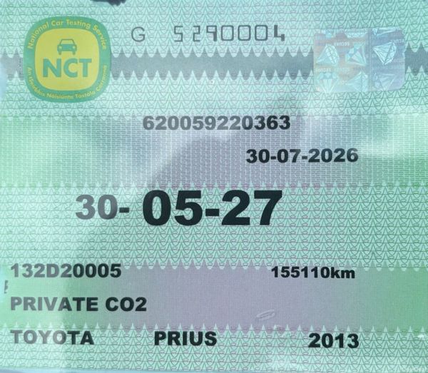 2013 Toyota Prius 1.8 Hybrid Auto Nct 05/27 395242577