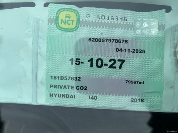 Hyundai i40 2018( NCT 10/27) 396590629