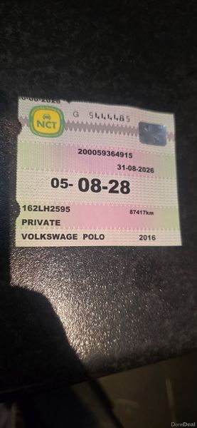 VW Polo 1.2 auto NCT 08-28 398078083