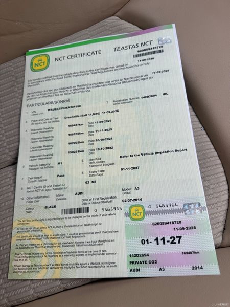 💥2014 Audi A3 1.6TDI | ONLY 169k KMS | NEW NCT 398174989