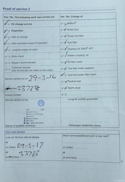 2014 VW Golf 1.6TDI BLUEMOTION Nct 09/27 Tax 10/26 398648053