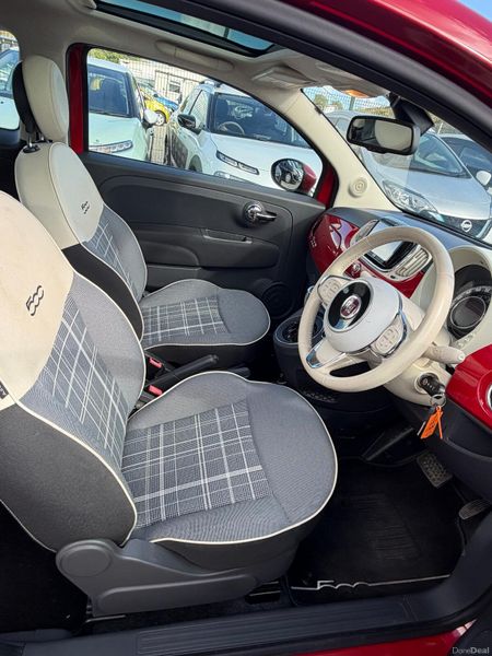 Fiat 500 Red | 2017 | 72,700 KM | Panoramic Roof 399114259