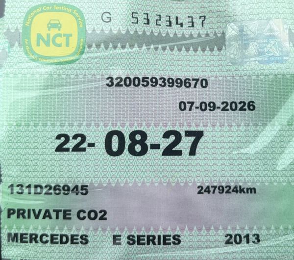 2013 Mercedes E-Class E220D 2.2D Auto Nct 08/27 399297889