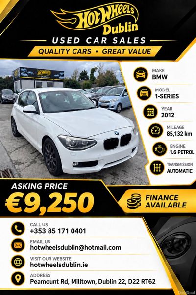 2012 BMW 1-series Automatic Low Miles Fresh NCT 399664073