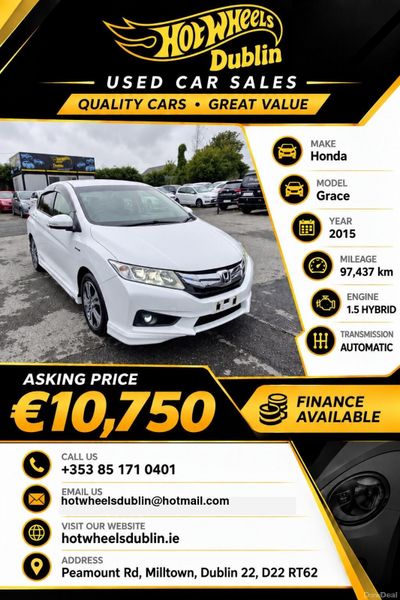 2015 Honda Grace 1.5L Hybrid with Full body kit 399664173