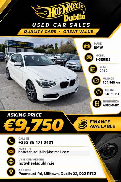 2012 Bmw 1-series 120i Automatic Fresh Nct Rd Tax 399664437