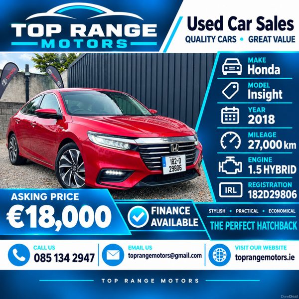 Honda Insight 2018 lowest Milage 399681893