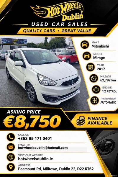 2017 Mitsubishi Mirage 1.2L Automatic Push Start 399747211