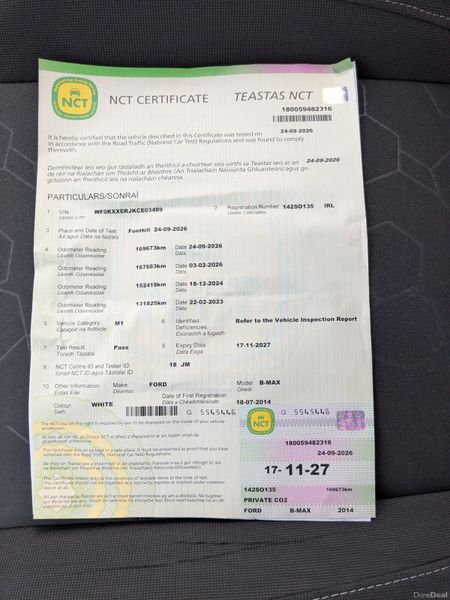 Ford B-Max 2014 NEW NCT 400165609