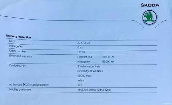 2015 Skoda Octavia 1.6 TDI Nct 05/27 Tax 10/26 400269215