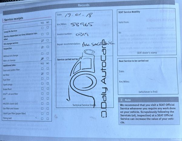 2016 SEAT Ibiza 1.0 MPI Nct 10/27 Tax 03/27 400945901