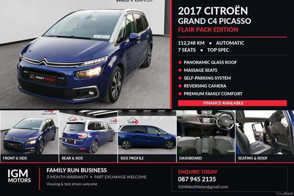 Citroen C4 2017 7 Seater Top Spec Low km 401162927