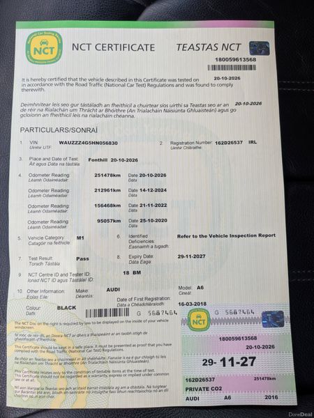AUDI A6 2016 SE ULTRA/ AUTO/ NEW NCT 11/27 401331337