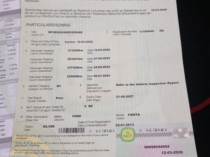 Ford Fiesta 2013 new nct long tax - Image 2