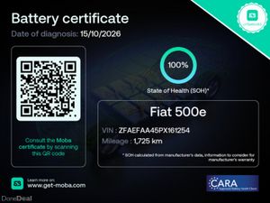 Fiat 500e 42 kWh | Only 1,725 km | S.O.H 100 % - Image 2