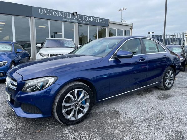 Mercedes-Benz C-Class Saloon, Petrol Hybrid, 2017, Blue